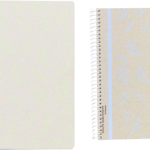 ANCOR Spiralbuch Ecocover A5 116113 ECOLOGIQUE,90g,kariert 80 Bl.