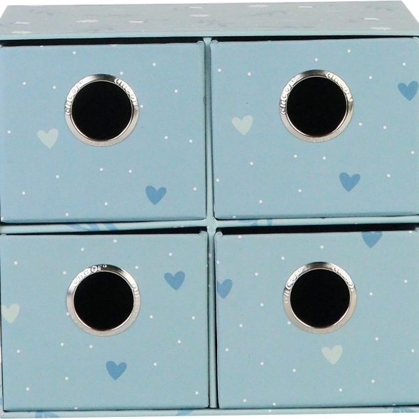 ANCOR Schubladen Box 117943 B'LOG SWEET BLUE 4 Schubladen