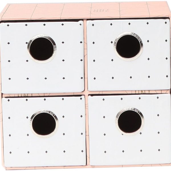 ANCOR Schubladen Box Unique 122060 weiss, 4 Schubladen