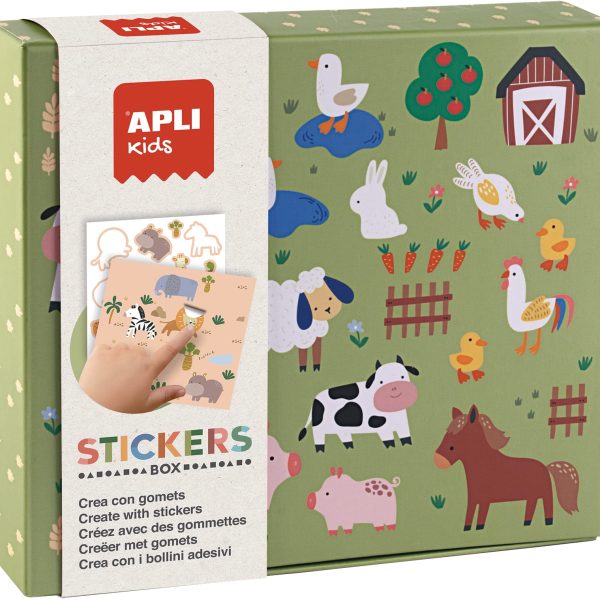 APLI KIDS Stickerspiel 19431 Tiere in der Natur