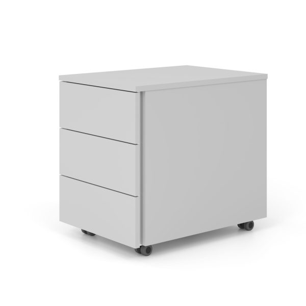 APOLLO Rollcontainer VLC30/5/5/GL grau, 3 Schubladen