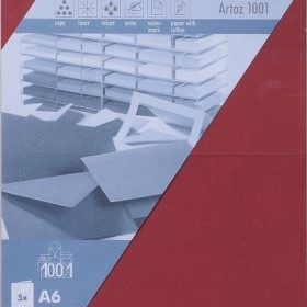 ARTOZ Karten 1001 A6 107322265 220g, weinrot 5 Blatt