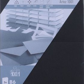 ARTOZ Karten 1001 B6 107362262 220g, schwarz 5 Blatt