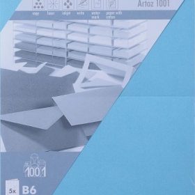ARTOZ Karten 1001 B6 107362263 220g, azur 5 Blatt
