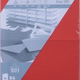 ARTOZ Karten 1001 B6 107362265 220g, rot 5 Blatt