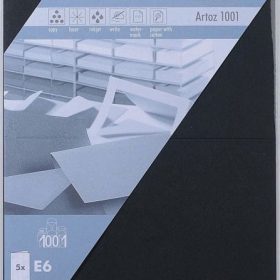 ARTOZ Karten 1001 E6 107372262 220g, schwarz 5 Blatt