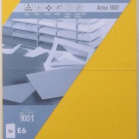 ARTOZ Karten 1001 E6 107372262 220g, sonnengelb 5 Blatt