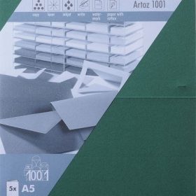 ARTOZ Karten 1001 A5 107392263 220g, racing green 5 Blatt