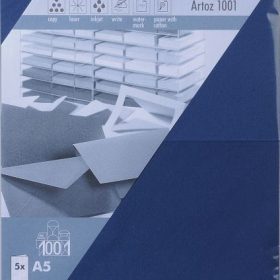 ARTOZ Karten 1001 A5 107392264 220g, classic blau 5 Blatt