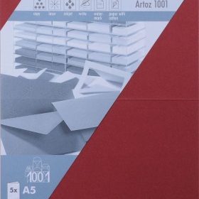 ARTOZ Karten 1001 A5 107392265 220g, weinrot 5 Blatt