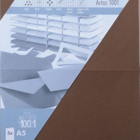 ARTOZ Karten 1001 A5 107392266 220g, braun 5 Blatt