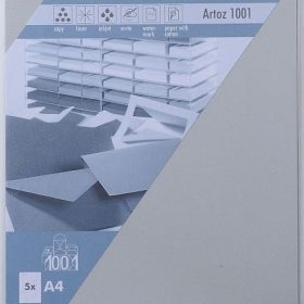 ARTOZ Karten 1001 A4 107696142 220g, lichtgrau 5 Blatt
