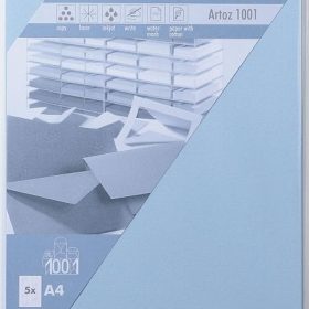 ARTOZ Karten 1001 A4 107696144 220g, pastellblau 5 Blatt