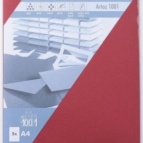 ARTOZ Karten 1001 A4 107696145 220g, weinrot 5 Blatt