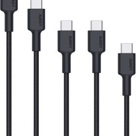 AUKEY USB-C-to-C Cable CB-CD37A 5 Pack,1x 2m,3x1m,1x0.5m