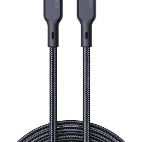 AUKEY Cable USB-C-to-C,Kevlar Core CB-KCC102 1.8m,Nylon Braided,100W,Bl.