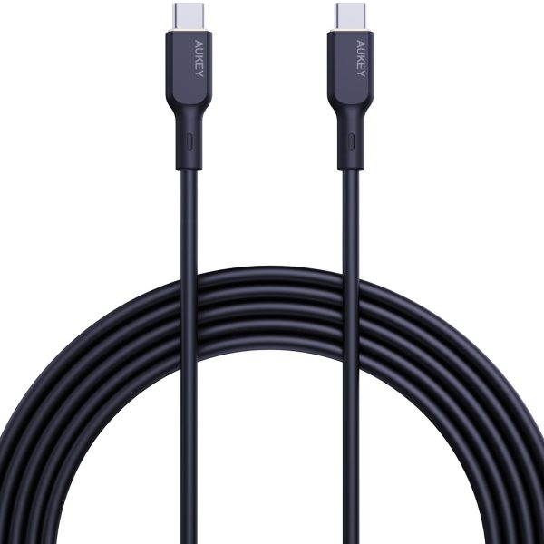 AUKEY Cable USB-C-to-C CB-SCC101 Silicone,1.0m,100W,Black