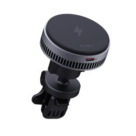 AUKEY MagFusion Dash Phone Mount HD-MC13A w. Cooling System 15W, Qi2