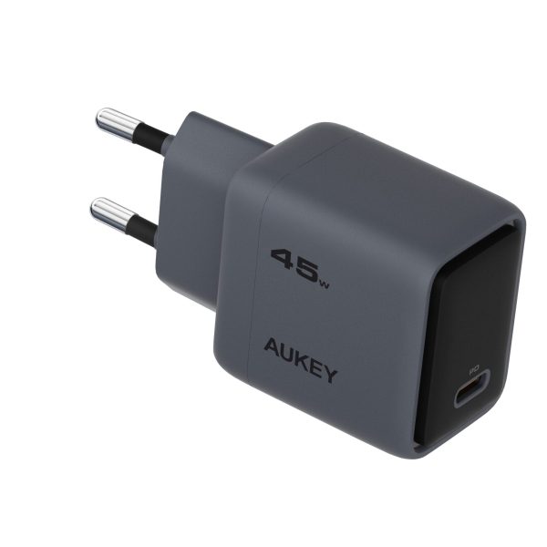 AUKEY Comet 45W GaN PD PA-C2 1-Port, Wall Charger Grey