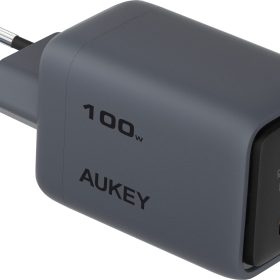 AUKEY Comet Mix 100W GaN PD PA-C5 4-Port, Wall Charger Grey