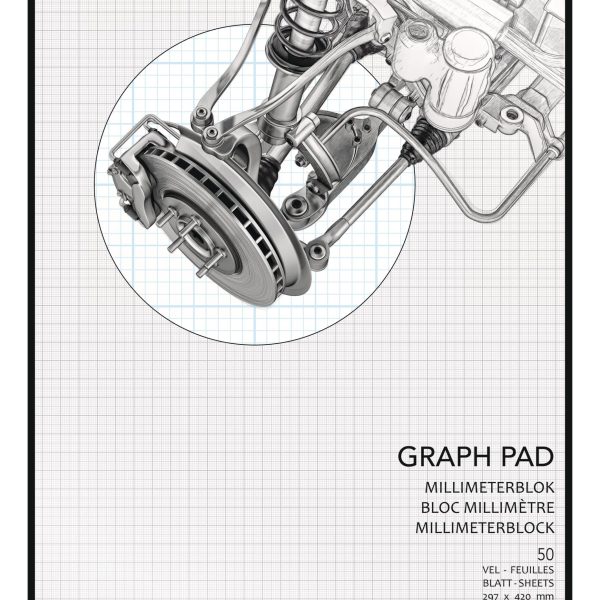 AURORA Millimeterpapier A3 MID101 90g weiss 50 Blatt