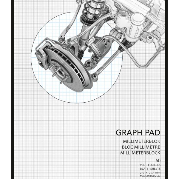 AURORA Millimeterpapier A4 MID51 90g weiss 50 Blatt