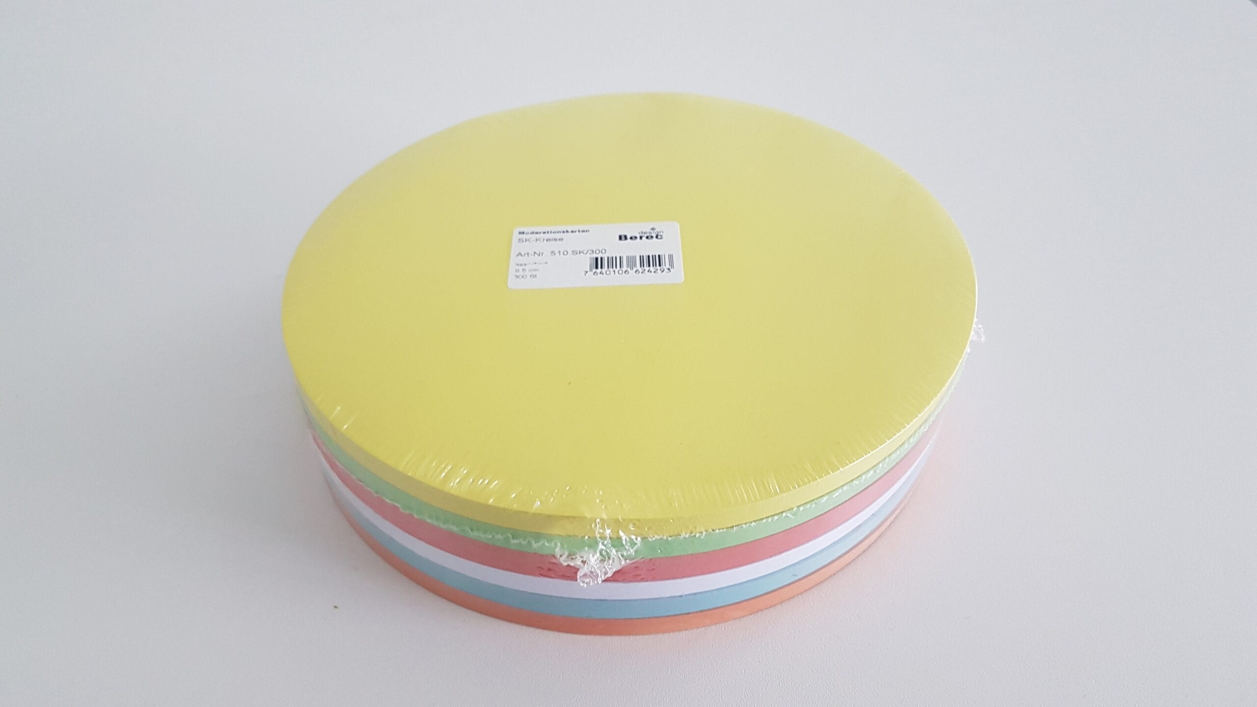 BEREC-510SK-300-7640106624279 BEREC Karten 6-farbig ass. 510SK/300 Kreis 95mm 300 Stk. – Hochwertig & günstig bei ShopDeca
