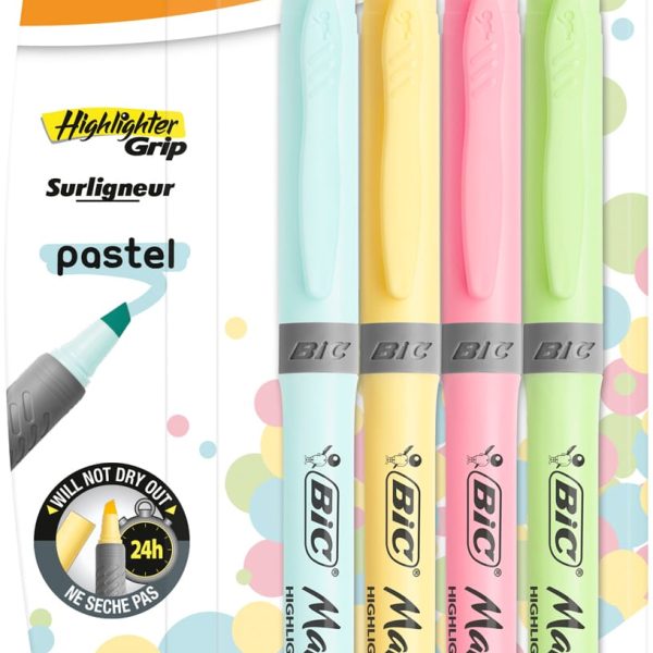 BIC Textmarker Pastel 1.6-3.3mm 964859 4 Farben