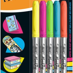 BIC Pemanent Marker Intense 0.8mm 968410 5 Farben