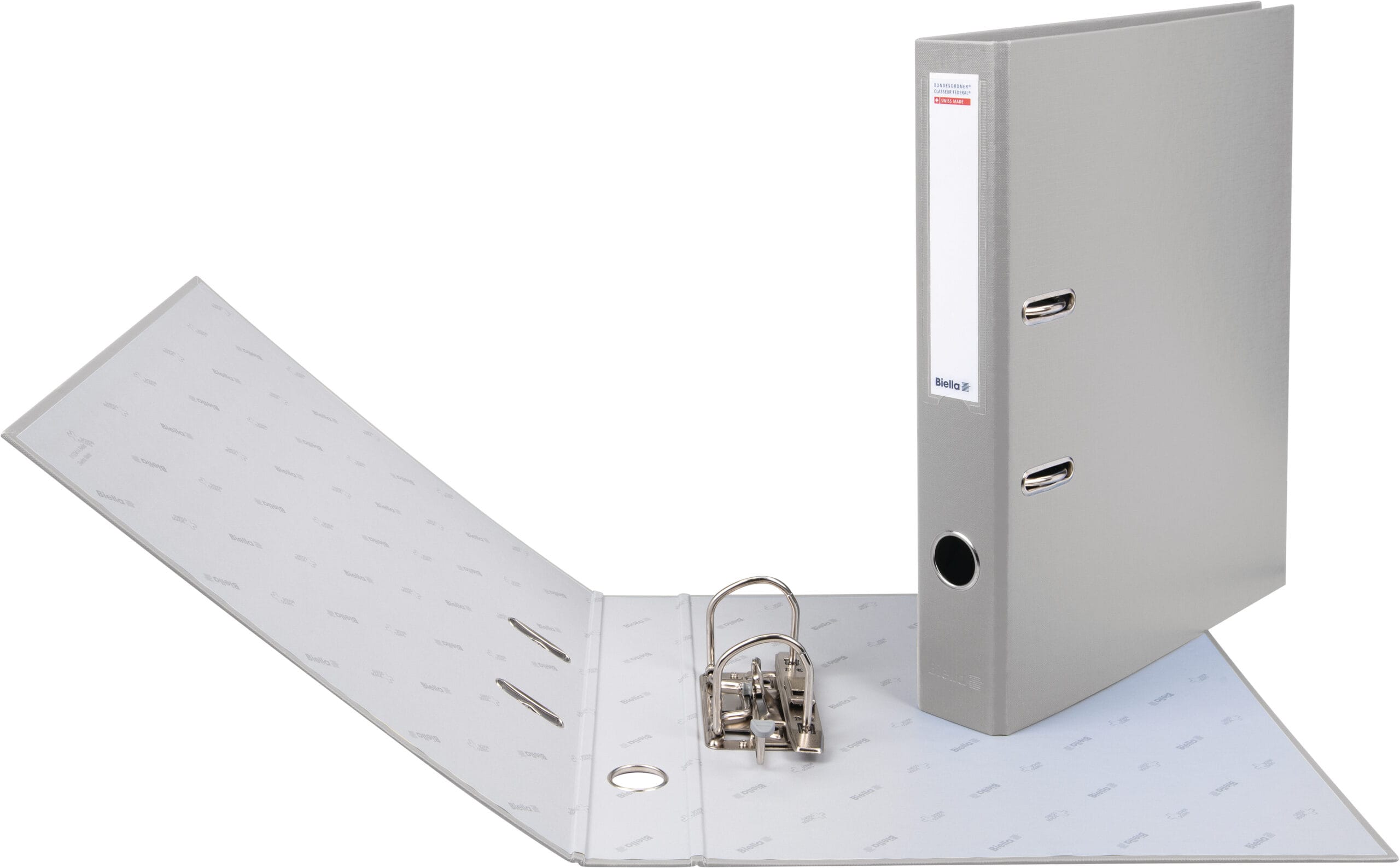 BIELLA-10341425U-7611365253371 BIELLA Bundesordner 4cm 10341425U grau A4 – Hochwertig & günstig bei ShopDeca