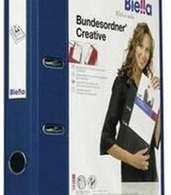 BIELLA Bundesordner Creative 4cm 10342443U marine mit Sichttasche A4