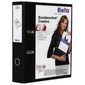 BIELLA Bundesordner Creative 7cm 10342702U schwarz mit Sichttasche A4