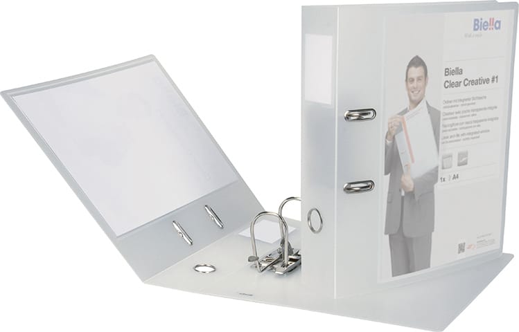BIELLA-11941703U-7611365324033 BIELLA Ordner Clear Creative#1 7cm 11941703U transparent A4 – Hochwertig & günstig bei ShopDeca