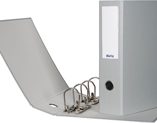 BIELLA Ordner 8cm 12042800U 2 Machaniken grau 2xA5