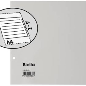 BIELLA Register PP A4 1/2 H. 19642400U grau A-Z 24-teilig