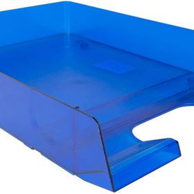 BIELLA Briefkorb Parat-Plast A4/C4 30540105U blau transparent