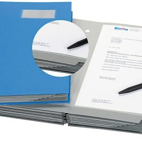 BIELLA Unterschriftenmappe A4 34142005U blau 20-teilig