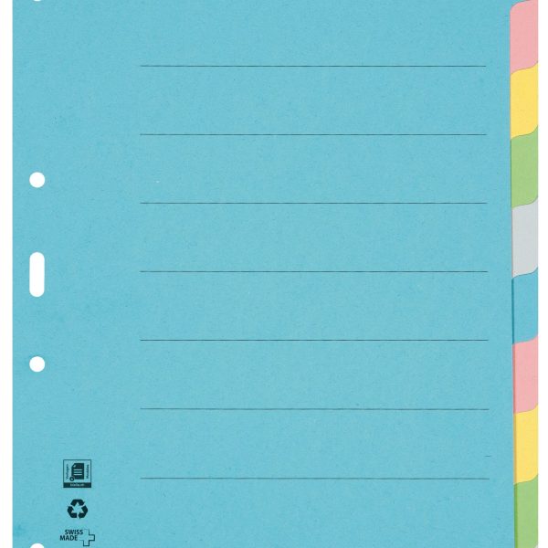 BIELLA Kartonregister A4 46141000U bunt 10-teilig