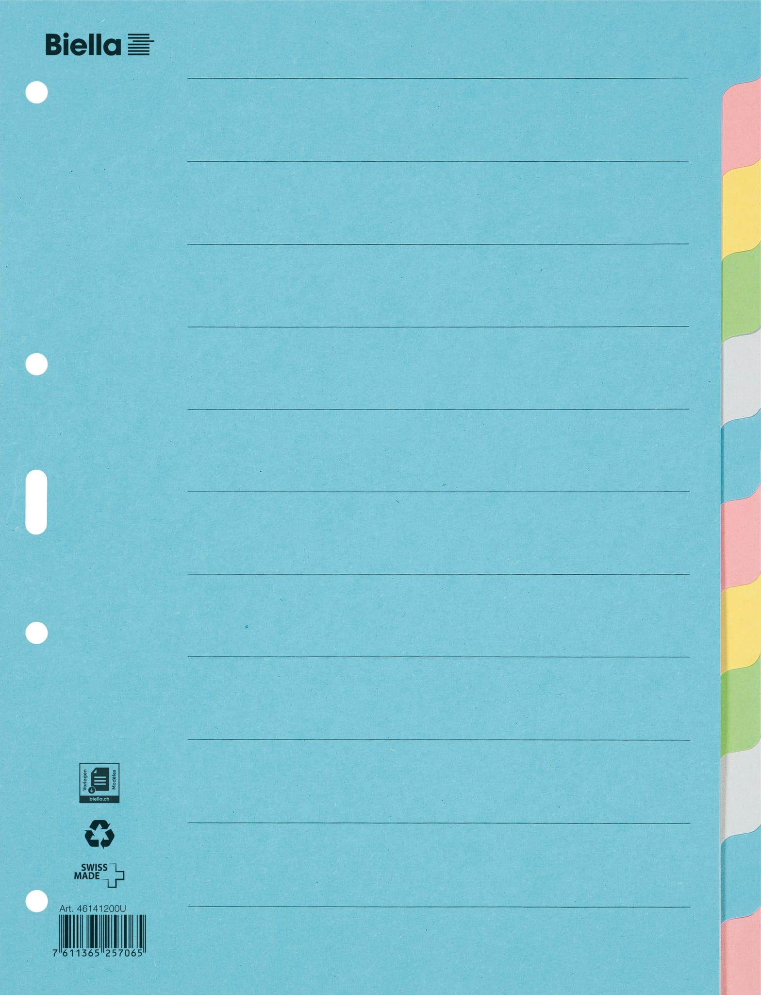BIELLA-46141200U-7611365257065 BIELLA Kartonregister A4 46141200U bunt 12-teilig – Hochwertig & günstig bei ShopDeca