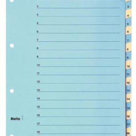 BIELLA Kartonregister 210g A4 46244200U blau/gelb 1-20