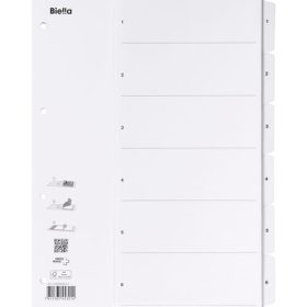 BIELLA Kartonregister SmartIndex A4 46940601U weiss 1-6