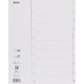 BIELLA Kartonregister SmartIndex A4 46941001U weiss 1-10