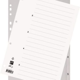 BIELLA Register PP A4 47140500U grau 1-5