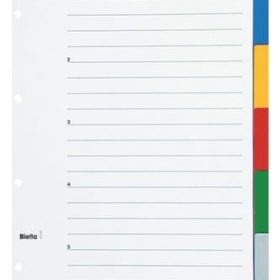 BIELLA Register PP A4+ 47900500U farbig 5-teilig