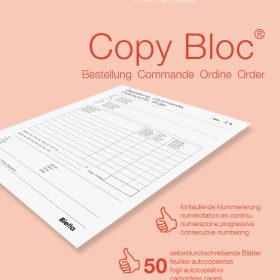 BIELLA Bestellschein COPY-BLOC D/F A5 51052500U selbstdurchschreib. 50x2 Blatt