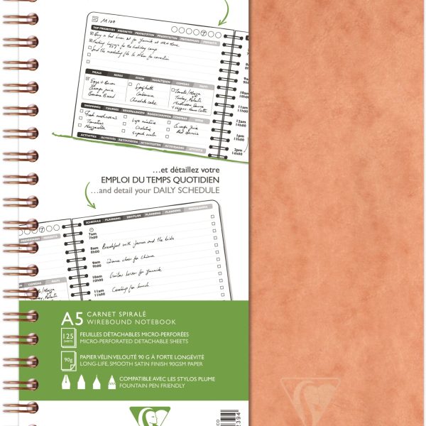 BIELLA Agenda AgeBag undatiert 78239C my Daily 125 Blatt tabak A5