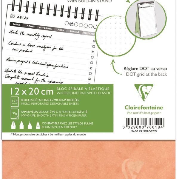 BIELLA Agenda AgeBag undatiert 78619C Task M 125 Blatt tab. 12x20cm