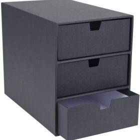 BIGSO BOX OF SWEDEN Schubladenbox Ingrid 15751600 3 Schubladen, dunkelgrau