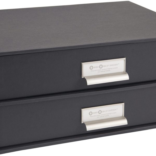 BIGSO BOX OF SWEDEN Schubladenbox Birger 15752000 2 Schubladen, dunkelgrau