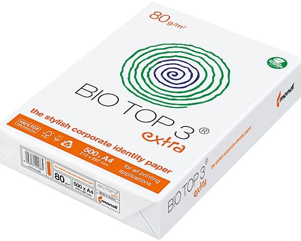 BIO TOP 3 Kopierpapier A4 88008658 80g, weiss 500 Blatt